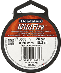 Beadalon Wildfire Sieradendraad 0,2 mm Zwart 18,3 m