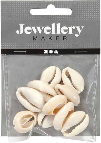 CC Schelpen Kralen 20 mm Naturel 12 stuks-3