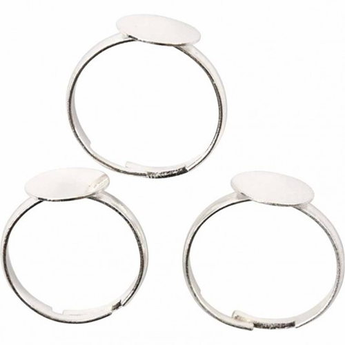 CC Basis voor Ring Zilver 3 stuks
