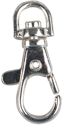 CC Sleutelhanger met Draaioog 40 mm Zilver 2 stuks