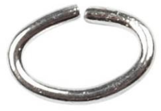 CC Ring ovaal 4 mm zilver 50 stuks