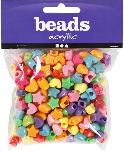 CC Plastic Kralen Figuren 10 mm Multi 280 stuks-3