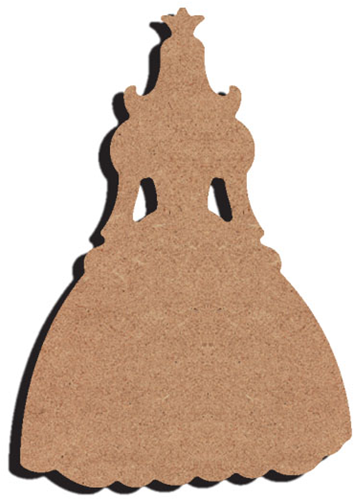 MDF Figuur Prinses 15 cm
