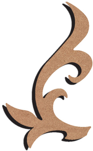 MDF Figuur Hoek 2 15 cm