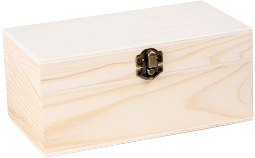 Houten Kist met Klepdeksel 20,5x11x9 cm