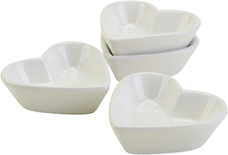 CC Porseleinen Schaaltje Hart 8 cm 12 stuks