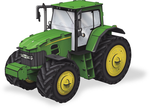 GC 3D Model Puzzel 30,7x17x19 cm Traktor-2