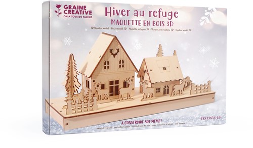 GC Houten DIY Miniatuur Set Overwinteren 28x11x14 cm