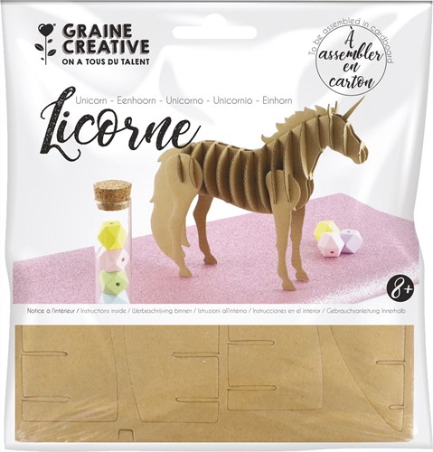 GC 3D Model van Karton Set Unicorn 15 x 16 cm