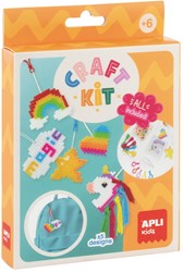 Apli Strijkkralen Sleutelhangers Set Unicorn