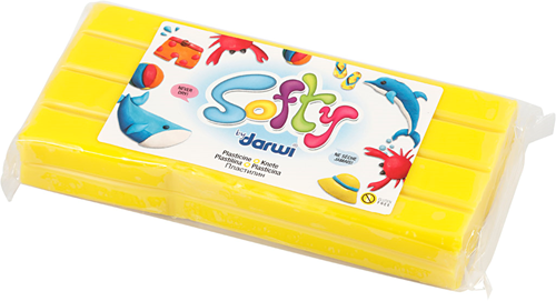 CC Softy Boetseerklei Plasticine 500 gr Geel