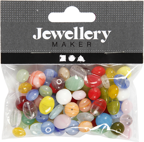 CC Glazen Kralen 6-13 mm Multi 60 gr-3