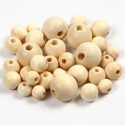 CC Houten Kralen 8-15 mm 532 stuks