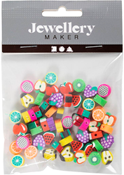 CC Figure beads, Fruit, Dia. 10 mm, hole size 1,5 mm, 60 pc/ 1 pack