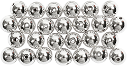CC Wax Kralen 8 mm Zilver 50 stuks