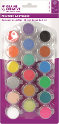 18 x 3.68ml ACRYLIC PAINT