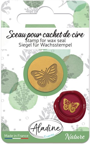 Aladine Zegel Wax Stempel Vlinder