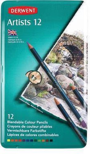 Derwent Artists Kleurpotloden set 12 Stuk