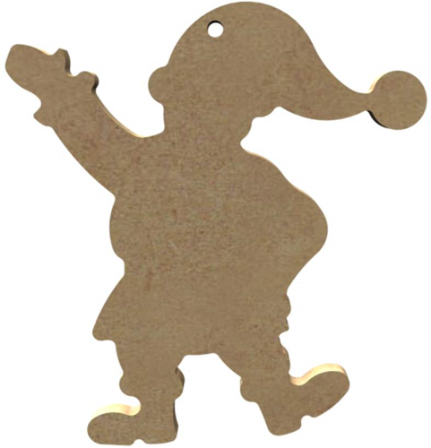 Gomille MDF Figuur Kerstman 10 cm