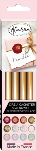 Aladine Zegel Wax Sticks Set 4 stuks Oud Goud