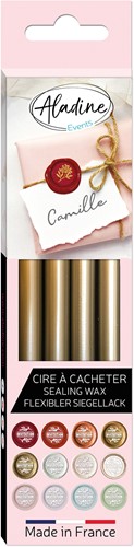 Aladine Zegel Wax Sticks Set 4 stuks Antiek Goud