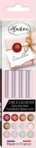 Aladine Zegel Wax Sticks Set 4 stuks Violet Pastel