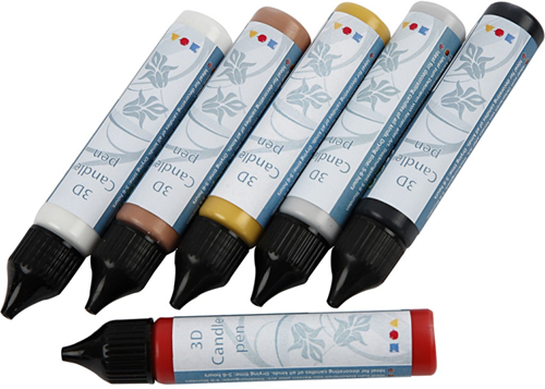 CC Viva Decor Kaarsversierpen Set 6x25 ml-2