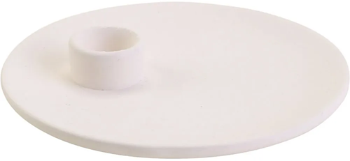 CC Terracotta Kaarsenbord 11 cm Wit 12 stuks