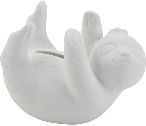 CC Teracotta Spaarpot Luiaard 11x6x5 cm 6 stuks