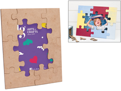 HG Arts&Craft Puzzelstuk MDF Fotolijst 21x26 cm