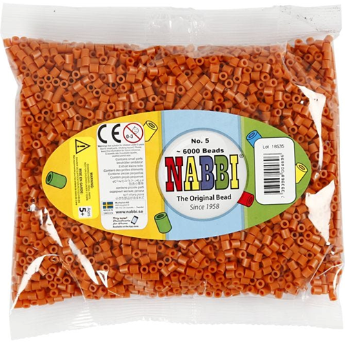 Nabbi Iron-on Beads Red Brown 6000 pieces-3