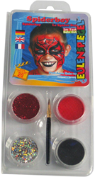 Eulenspiegel Face Paint Motifs Set Spiderman