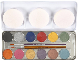 CC Water-Based Face Paint, mother of pearl colours, 12 colour/ 1 set