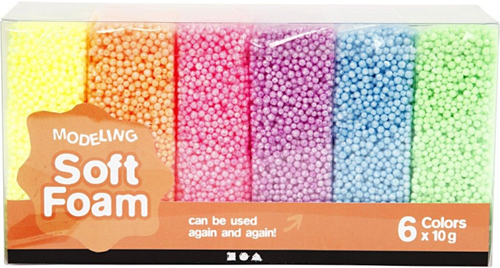 CC Soft Foam, neon colours, 6x10 g/ 1 pack-2