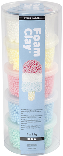 Foam Clay® Extra Large 5x25 gr Vrolijke Kleuren-3