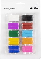 CC Fine Clay Polymer, colourful, 10x20 g/1 pack