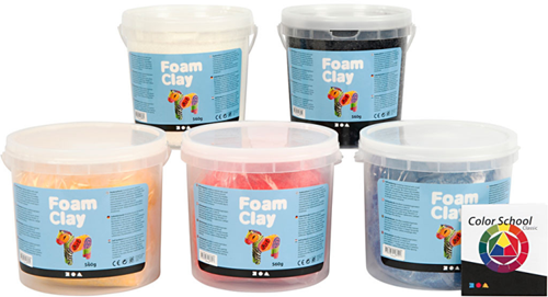 CC Foam Clay®, primary colours, 5x560 g/ 1 pack