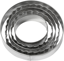 CC Uitsteekvormen grootste 8 cm Cirkels 5 stuks