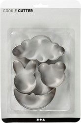 CC Cut-out shapes Cloud, Hare, Bear, Ladybug, H: 10 cm