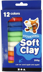 CC Modelling Clay, assorted colours, 200 g/ 1 pack