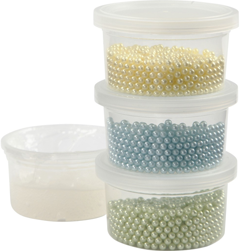 Pearl Clay Lichtblauw Geel Groen-3