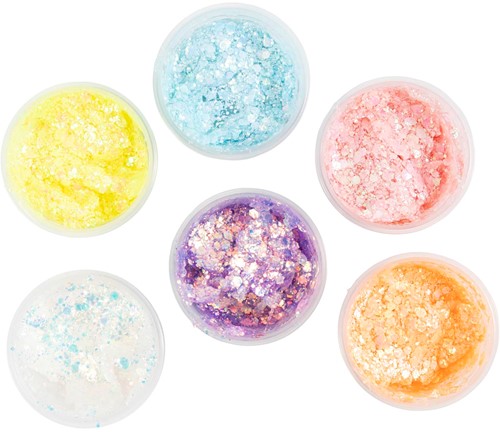 CC Glitter Clay 6x20 ml Pastelkleuren-3