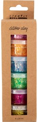 CC Glitter Clay 6x20 ml Basiskleuren