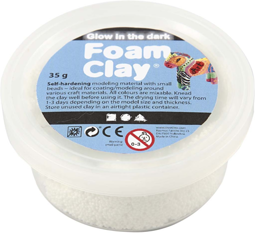 Foam Clay® Glow in the Dark Wit 35gr