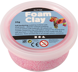 Foam Clay® Glitter Licht Roze 35gr
