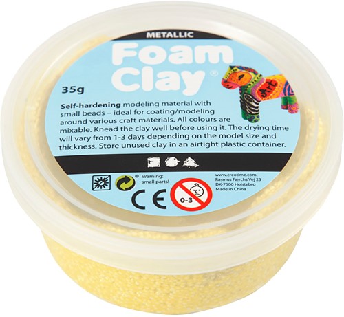 Foam Clay® Metallic Yellow 35gr
