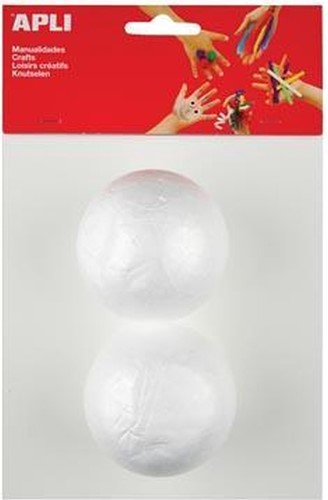 Apli Piepschuimballen - d: 70 mm - 2 stuk
