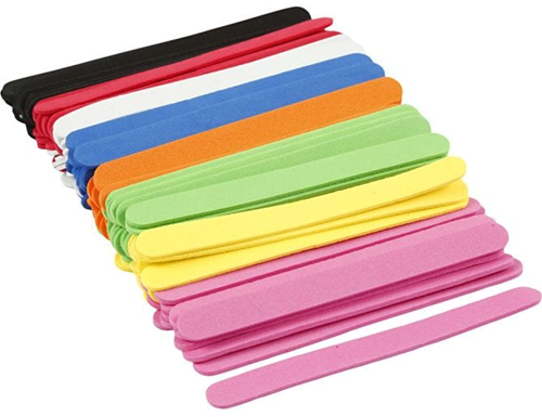CC EVA Foam Ice Lolly Sticks, assorted colours, L: 11,5 cm, W: 1 cm, thickness 2 mm, 120 pc/ 1 pack