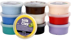 CC Silk Clay®, assorted colours, Basic 1, 10x40 g/ 1 pack