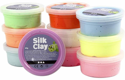 CC Silk Clay®, assorted colours, Basic 2, 10x40 g/ 1 pack